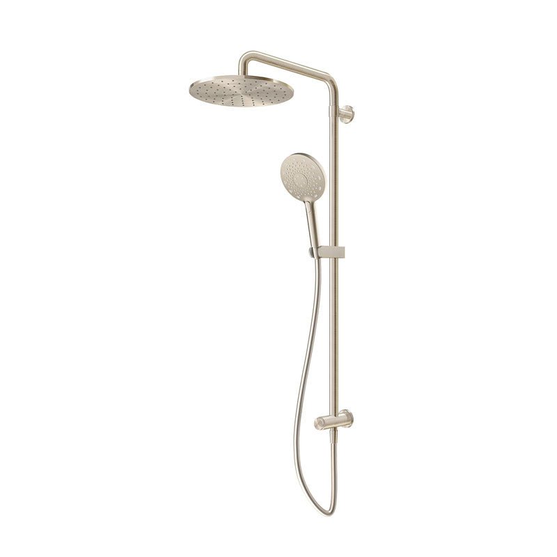 AQUAS X Turbo Twin Shower - Brushed Nickel - Cass Brothers