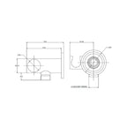 Argent Adjustable Wall Bracket and Union with Round Flange - Cass Brothers
