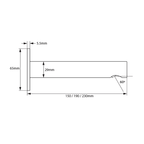 Argent Essential Bath Spout 150mm - Cass Brothers