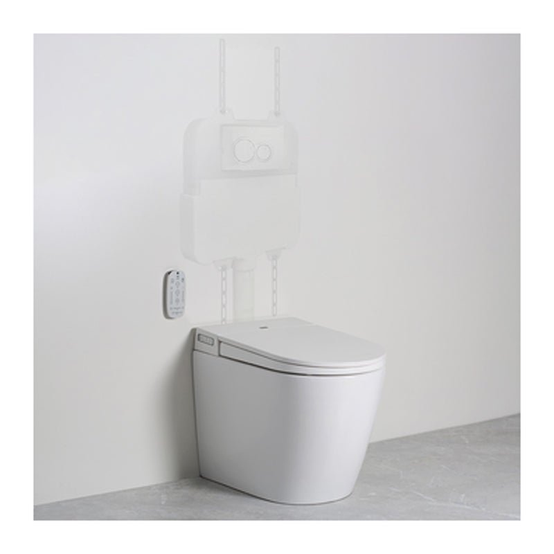 Argent Evo Wall Faced Smart Toilet Package Includes Grace Matte White Button - Cass Brothers