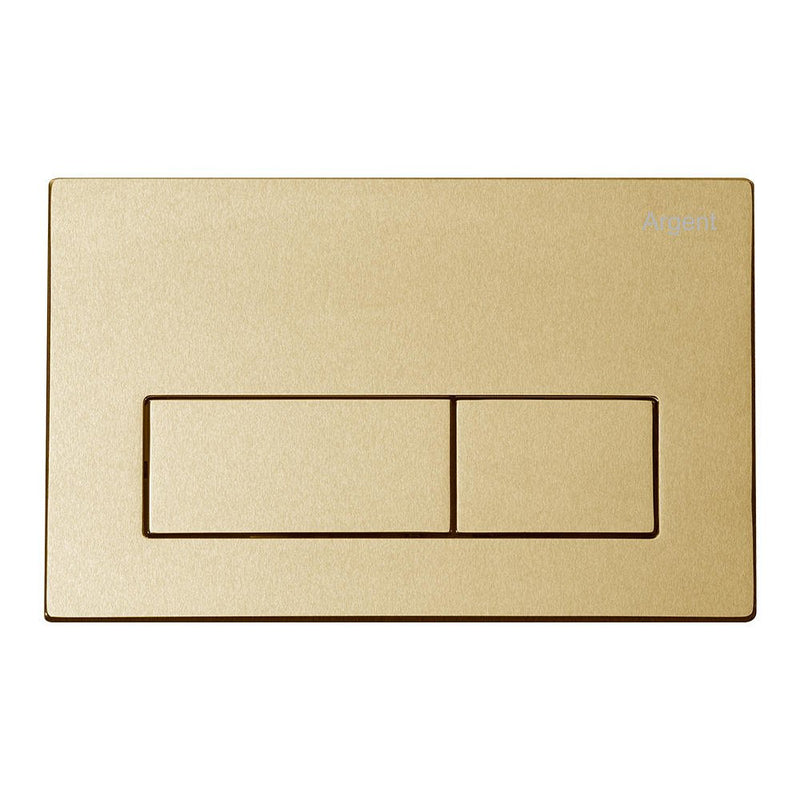 Argent Evo Wall Faced Smart Toilet Package Includes Kubic Brushed Gold Button - Cass Brothers