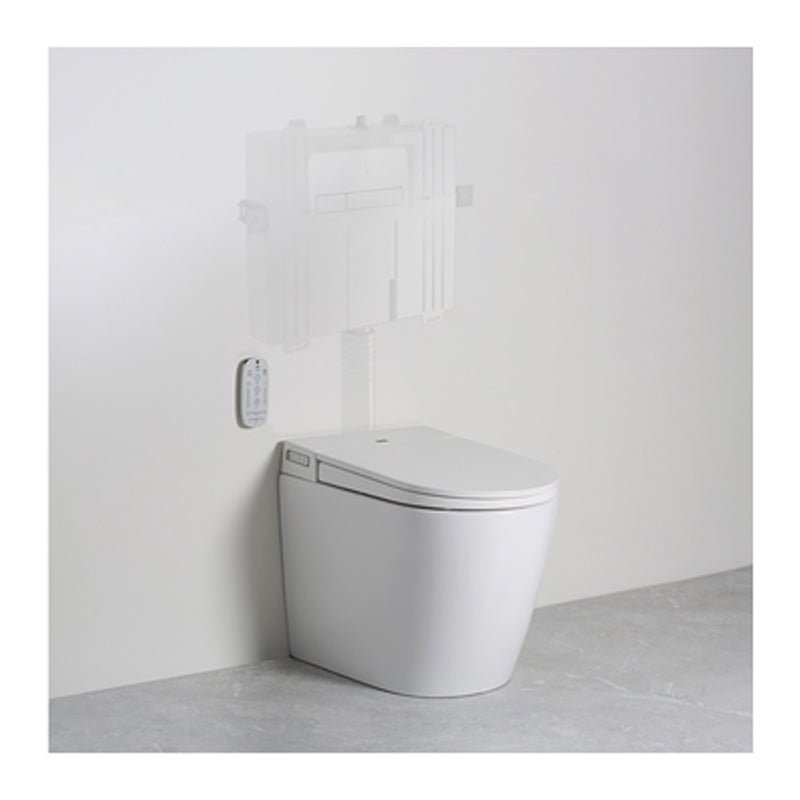 Argent Evo Wall Faced ViSmart Toilet Package Includes Chrome E200 Button - Cass Brothers