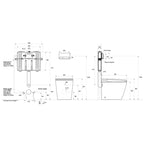 Argent Evo Wall Faced ViSmart Toilet Package Includes E100 Satin Button - Cass Brothers