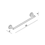 Argent FOCUS 300 Hand Towel Rail - Chrome - Cass Brothers