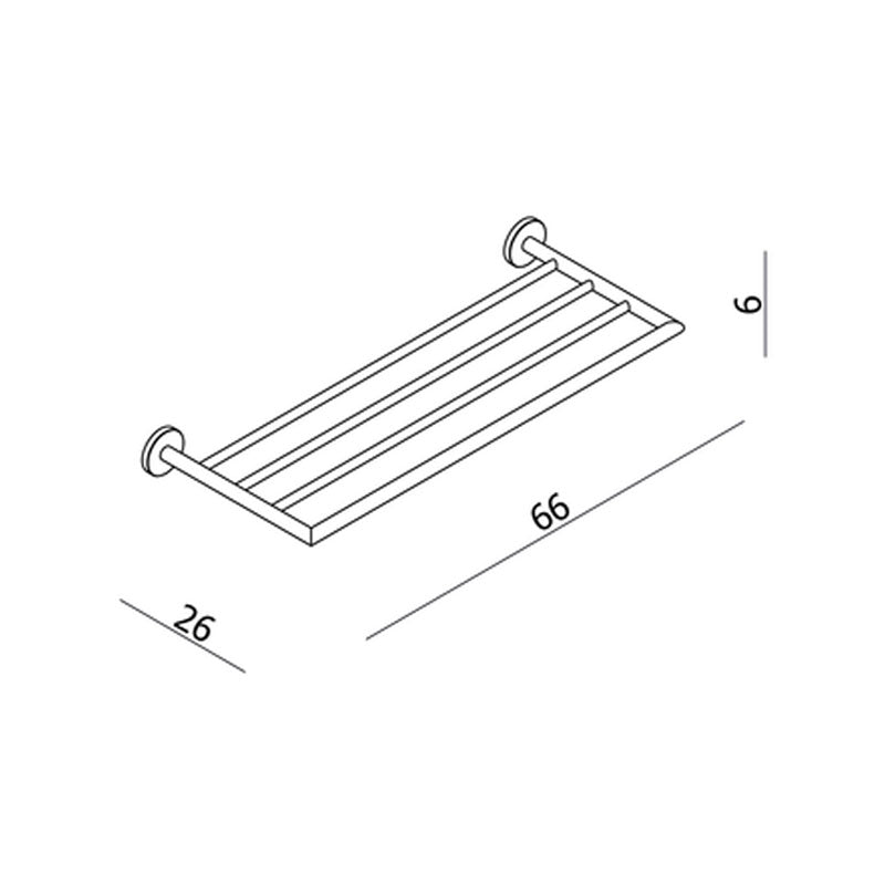 Argent FOCUS 600 Bath Towel Rack - Chrome - Cass Brothers