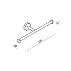 Argent FOCUS Double Toilet Roll Holder - Chrome - Cass Brothers