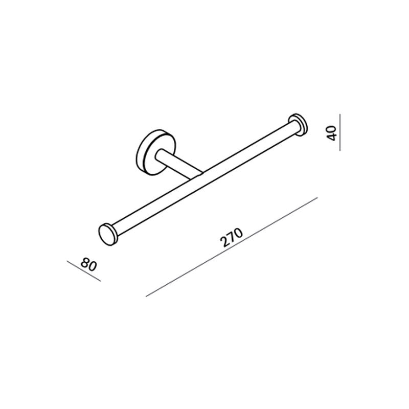 Argent FOCUS Double Toilet Roll Holder - Chrome - Cass Brothers