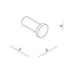 Argent FOCUS Robe Hook - Chrome - Cass Brothers