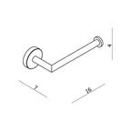 Argent FOCUS Toilet Roll Holder - Chrome - Cass Brothers