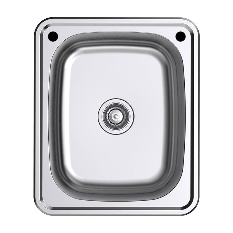 Argent Format 390 Laundry Sink Suds Rinse Bypass - 2 Tap Holes - Cass Brothers