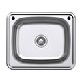 Argent Format 610 Laundry Sink Suds Rinse Bypass - 2 Tap Holes - Cass Brothers