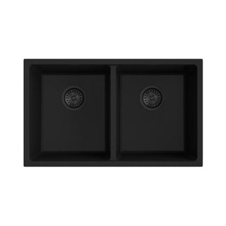 Argent Grace 760 Double Kitchen Sink Matte Black - 0 Taphole - Cass Brothers