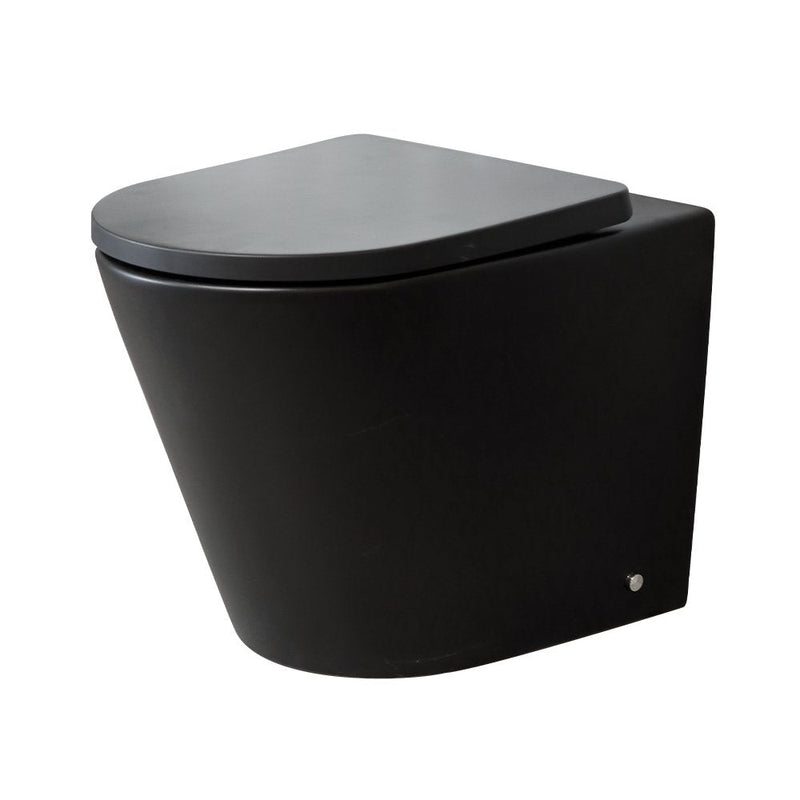 Argent Grace Neu Hygienic-Flush Wall Faced Toilet Matte Black - Cass Brothers