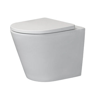 Argent Grace Neu Wall Faced Matte White Toilet - Cass Brothers