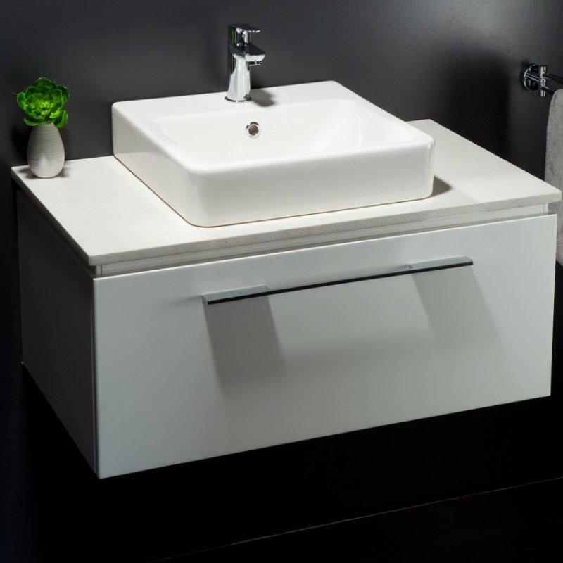 Argent Kato Wall Hung Cabinet with Stone Top & Above Counter Basin - Cass Brothers