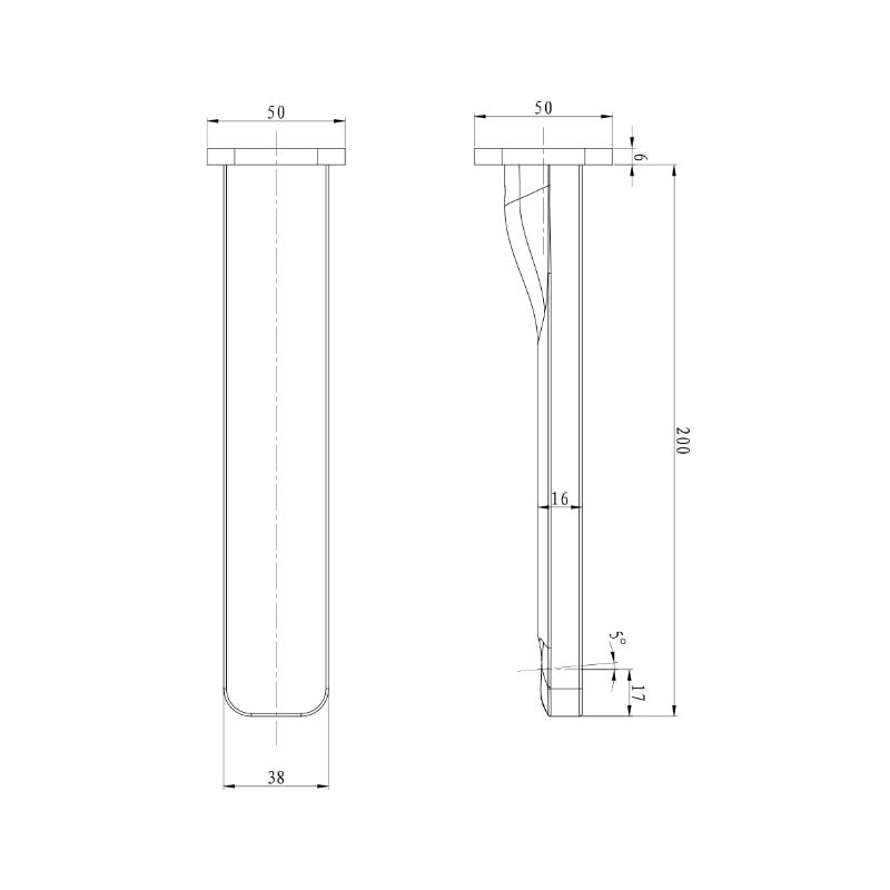 Argent Kubic 200 Bath Spout - Chrome - Cass Brothers