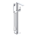 Argent Kubic Floor Mounted Bath Filler With Handpiece - Chrome - Cass Brothers
