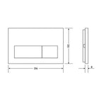 Argent Kubic In-Wall Flush Plate - Cass Brothers