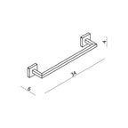 Argent Line 300 Hand Towel Rail - Cass Brothers