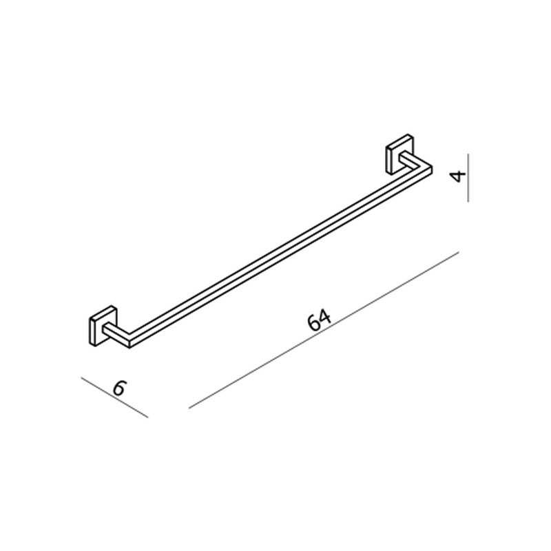 Argent Line 600 Towel Rail - Cass Brothers