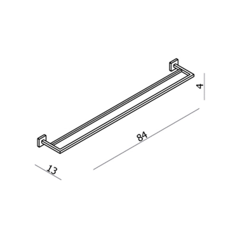 Argent Line 800 Double Towel Rail - Cass Brothers