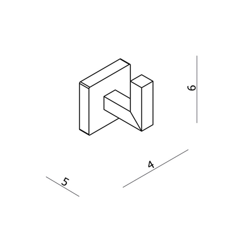 Argent Line Robe Hook - Cass Brothers