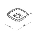 Argent Line Soap Dish - Cass Brothers