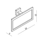 Argent Line Towel Ring - Cass Brothers