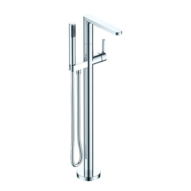 Argent Loft Floor Mounted Bath Filler With Handpiece - Chrome - Cass Brothers