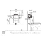 Argent Low Level In Wall Cistern - Pneumatic - Cass Brothers