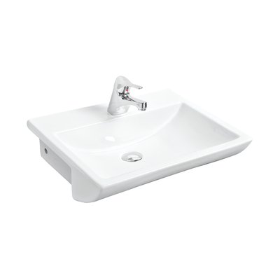 Argent Mode 550 Semi Recessed Basin 1 Tap Hole Soap Dispenser Left - Gloss White - Cass Brothers