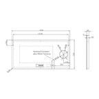 Argent Mondrian 1400 Smart LED Mirror with Bluetooth Speakers - Cass Brothers