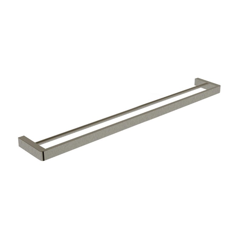 Argent Mondrian Neu 800 Double Towel Rail - Brushed Nickel - Cass Brothers