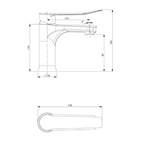 Argent Pace Comfort 170 Basin Mixer - Chrome - Cass Brothers