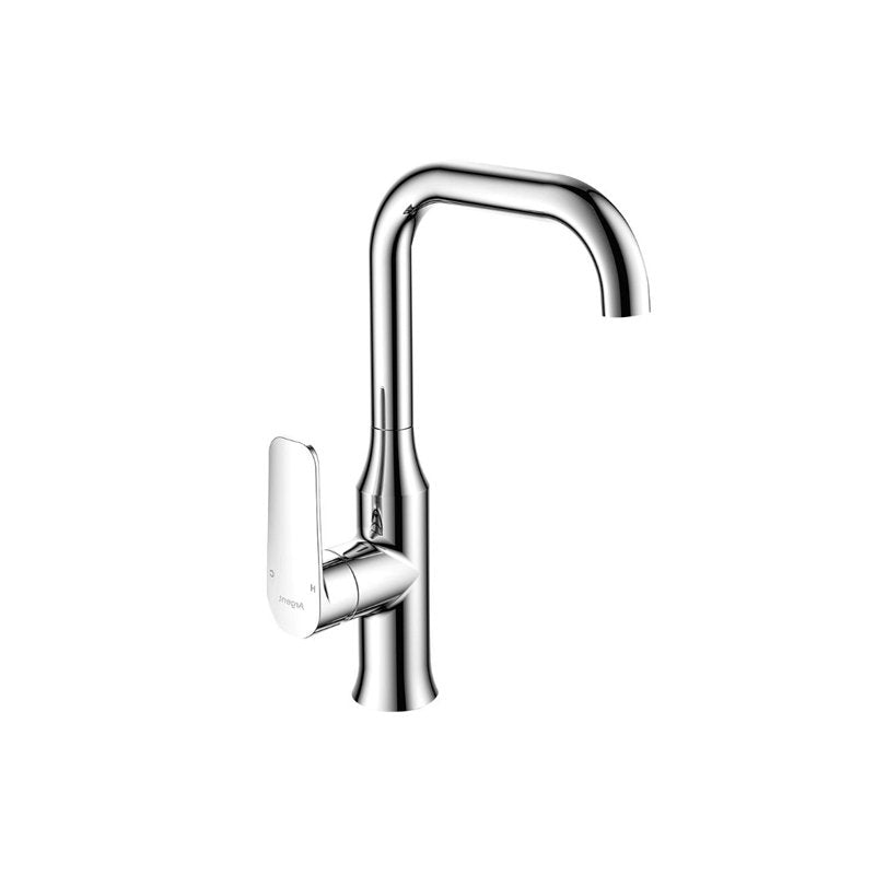 Argent Pace Gooseneck Basin Mixer - Chrome - Cass Brothers