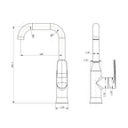 Argent Pace Gooseneck Basin Mixer - Chrome - Cass Brothers