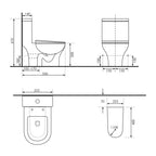 Argent Pace Hygienic Flush Children's Toilet - P Trap - Cass Brothers