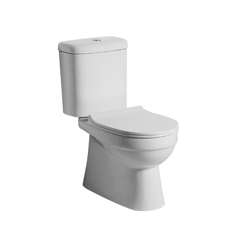 Argent Pace P-Trap Close Coupled Toilet with Hygienic Flush - Cass Brothers