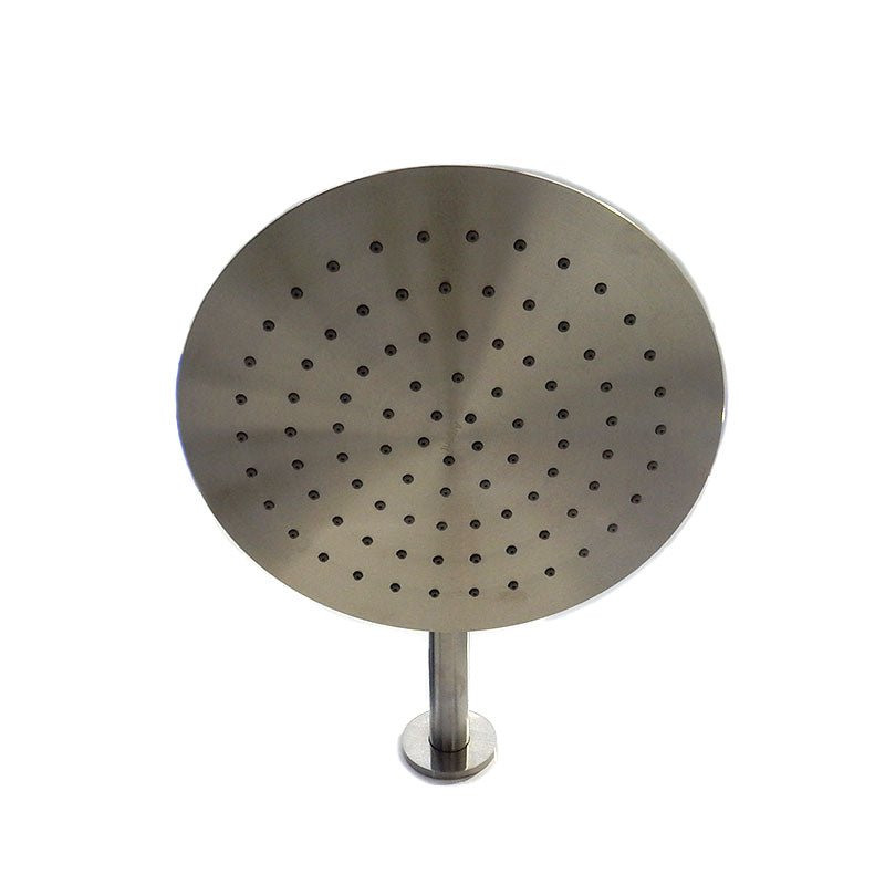 Argent Pallas 230 Overhead Shower with Essential Shower Arm 300mm - Brushed Nickel - Cass Brothers