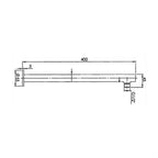 Argent Reach Straight Shower Arm - Chrome - Cass Brothers