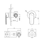 Argent Round Shower Mixer Body - Chrome - Cass Brothers