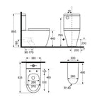Argent Vista BTW Hygienic Flush Toilet Suite - Cass Brothers