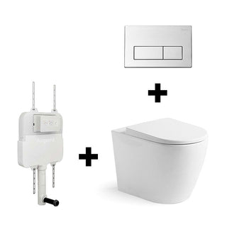 Argent Vista HygienicFlush Wall Faced S&P Trap Toilet Package - Cass Brothers