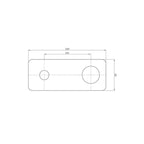Argent Wall Mounted Basin & Bath Plate - Brushed Nickel - Cass Brothers