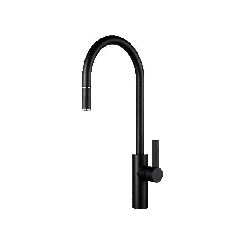 Armando Vicario Luz Gooseneck Pull-Out Mixer - Black - Cass Brothers