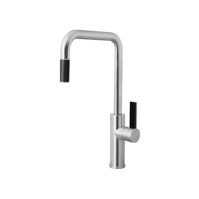 Armando Vicario Luz Sink Mixer with Pull-Out Spray - Brushed Chrome - Cass Brothers