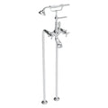 Armando Vicario Provincial Floor Mounted Bath Filler – Brushed Nickel - Cass Brothers