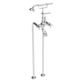Armando Vicario Provincial Floor Mounted Bath Filler – Brushed Nickel - Cass Brothers
