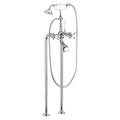 Armando Vicario Provincial Floor Mounted Bath Filler - Chrome - Cass Brothers