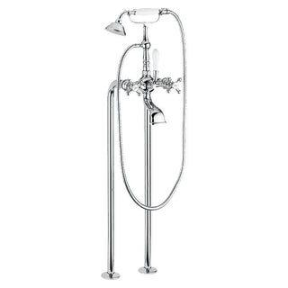 Armando Vicario Provincial Floor Mounted Bath Filler - Chrome - Cass Brothers